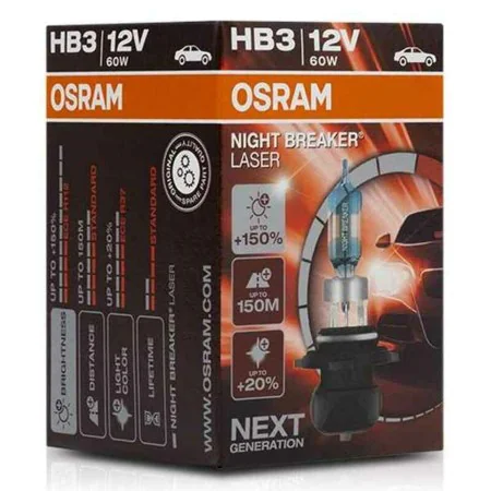 Ampoule pour voiture OS9005NL Osram OS9005NL HB3 60W 12V de Osram, Ampoules - Réf : S3700958, Prix : 34,51 €, Remise : %