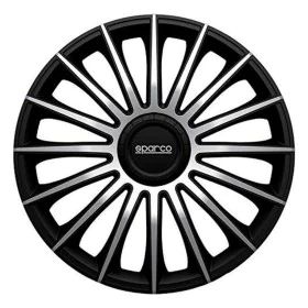 Tapacubos Sparco Torino CS5 Negro Plateado 15" (4 uds) de Sparco, Tapacubos - Ref: S3701398, Precio: 42,66 €, Descuento: %