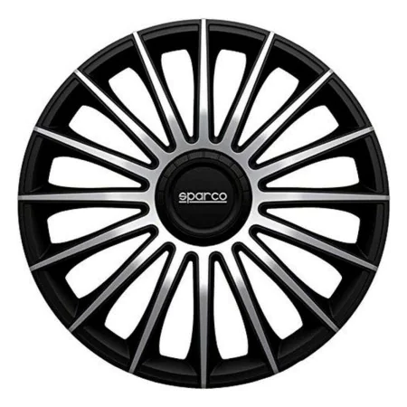 Hubcap Sparco Torino CS5 Black Silver 15" (4 uds) by Sparco, Trims - Ref: S3701398, Price: 43,51 €, Discount: %