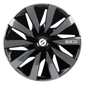 Hubcap Sparco Lazio Black/Grey 14" (4 uds) by Sparco, Trims - Ref: S3701432, Price: 38,67 €, Discount: %