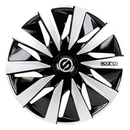 Hubcap Sparco Lazio Black Silver 14" (4 uds) by Sparco, Trims - Ref: S3701433, Price: 38,67 €, Discount: %