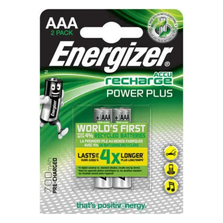 Pilhas Recarregáveis Energizer E300626500 AAA HR03 (12 Unidades) de Energizer, Pilhas recarregáveis - Ref: S3701662, Preço: 9...