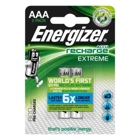 Rechargeable Batteries Energizer E300624300 1,2 V AAA HR03 by Energizer, Rechargeable Batteries - Ref: S3701664, Price: 10,14...