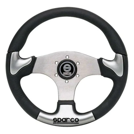 Racing Steering Wheel Sparco 015THPUGR345 Black Silver by Sparco, Steering wheels and shafts - Ref: S3706980, Price: 78,84 €,...