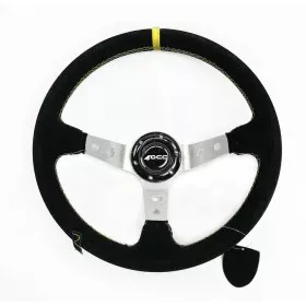 Racing Steering Wheel OCC Motorsport OCCVOL001 Black Ø 35 cm Suede by OCC Motorsport, Steering wheels and shafts - Ref: S3711...