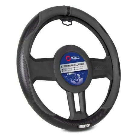 Racing Steering Wheel Sparco Black Ø 37-38 cm by Sparco, Steering wheels and shafts - Ref: S37113330, Price: 19,66 €, Discoun...