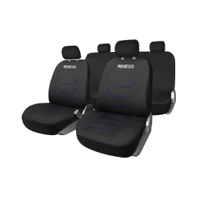 Sitzbezug-Set Sparco Corsa Schwarz/Blau von Sparco, Autoplanen & Garagen - Ref: S37113499, Preis: 49,61 €, Rabatt: %