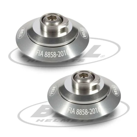 Helmet clip set Bell HANS Silver FIA 8858-2010 by Bell, Helmets - Ref: S37113554, Price: 83,90 €, Discount: %