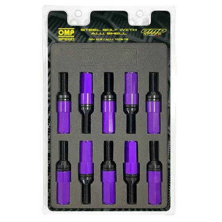 Kit de parafusos OMP OMPS09971211 28 mm Roxo M12 x 1,25 de OMP, Parafusos, porcas e cravos de rodas - Ref: S37113861, Preço: ...