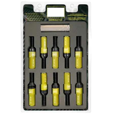 Kit de vissage OMP OMPS09971209 28 mm Jaune M12 x 1,25 de OMP, Vis, écrous et clous de roue - Réf : S37113862, Prix : 124,17 ...