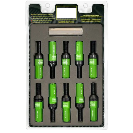 Kit di viti OMP OMPS09981408 28 mm Verde M14 x 1,50 di OMP, Bulloni, dadi e borchie per ruote - Rif: S37113891, Prezzo: 124,1...