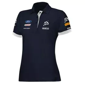 Polo de Manga Corta Sparco S013007MSBM1S Azul marino Mujer S de Sparco, Polos - Ref: S37114153, Precio: 66,70 €, Descuento: %