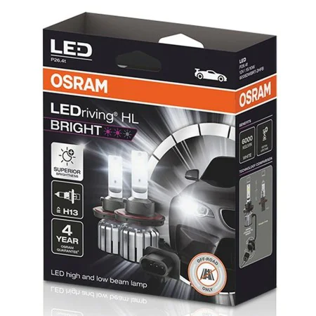 Lâmpada para Automóveis Osram LEDriving HL Bright H13 15 W 12 V 6000 K de Osram, Lâmpadas - Ref: S37114221, Preço: 186,68 €, ...