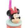 Cup with Straw Minnie Mouse CZ11337 Pink 360 ml 3D by Minnie Mouse, Water bottles - Ref: S37114569, Price: 9,66 €, Discount: %