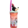 Cup with Straw Minnie Mouse CZ11337 Pink 360 ml 3D by Minnie Mouse, Water bottles - Ref: S37114569, Price: 9,66 €, Discount: %