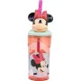 Cup with Straw Minnie Mouse CZ11337 Pink 360 ml 3D by Minnie Mouse, Water bottles - Ref: S37114569, Price: 9,66 €, Discount: %