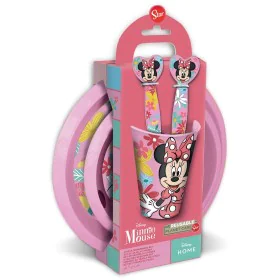 Conjunto de Louça Infantil Minnie Mouse CZ11312 Cor de Rosa 5 Peças de Minnie Mouse, Louças infantis - Ref: S37114570, Preço:...