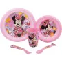 Set di Accessori per Bambini Minnie Mouse CZ11312 Rosa 5 Pezzi di Minnie Mouse, Servizi da tavola per bambini - Rif: S3711457...