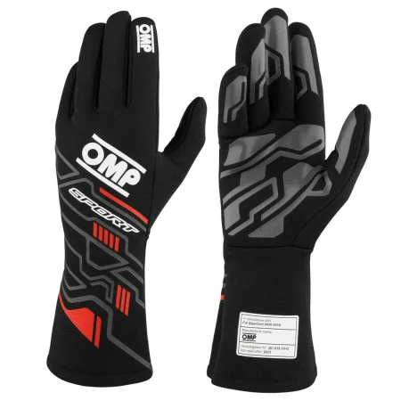 Men's Driving Gloves OMP SPORT Black/Red S by OMP, Gloves - Ref: S37114715, Price: 85,96 €, Discount: %