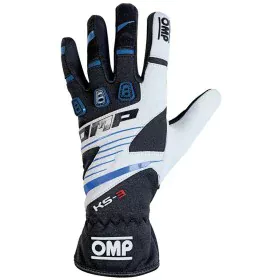 Karting Gloves OMP KS-3 Blue White Black XS by OMP, Gloves - Ref: S37114773, Price: 57,14 €, Discount: %