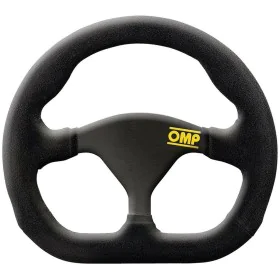 Racing Steering Wheel OMP Formula Quadro Suede Black 25 x 23 cm by OMP, Steering wheels and shafts - Ref: S37115023, Price: 1...