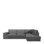 Housse pour chaise longue accoudoir long droit Eysa ROC Gris foncé 110 x 120 x 500 cm de Eysa, Housses de canapé - Réf : D160...