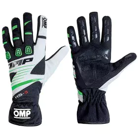 Karting Gloves OMP KS-3 MY2018 XXS kart White Black Green by OMP, Gloves - Ref: S37115175, Price: 51,24 €, Discount: %