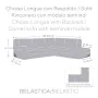 Funda para chaise longue de brazo largo derecho Eysa ROC Gris claro 110 x 120 x 500 cm de Eysa, Sofás - Ref: D1607426, Precio...