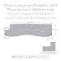 Funda para chaise longue de brazo largo izquierdo Eysa ROC Gris claro 110 x 120 x 500 cm de Eysa, Sofás - Ref: D1607427, Prec...