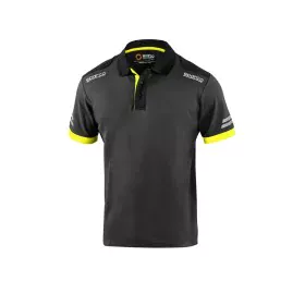 Polo de Manga Curta Homem Sparco TW Amarelo Cinzento de Sparco, Polos - Ref: S37115998, Preço: 33,42 €, Desconto: %