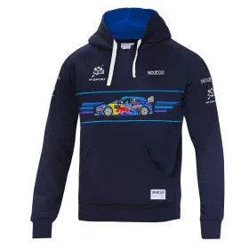 Sweat à capuche homme Sparco M-SPORT RALLY Bleu foncé de Sparco, Pulls, pulls à capuches et sweatshirts - Réf : S37116053, Pr...