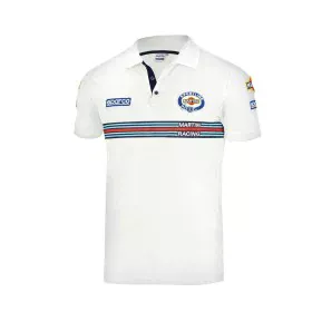 Polo de Manga Curta Sparco MARTINI-R Branco M de Sparco, Polos - Ref: S3721271, Preço: 77,40 €, Desconto: %