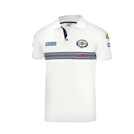 Polo de Manga Curta Sparco MARTINI-R Branco M de Sparco, Polos - Ref: S3721271, Preço: 75,89 €, Desconto: %