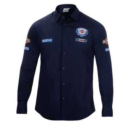 Camicia a Maniche Lunghe Uomo Sparco Martini Racing Azzurro (Taglia S) di Sparco, T-shirt e top - Rif: S3721319, Prezzo: 104,...