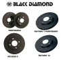 Discos de Freno Black Diamond KBD1863CD Trasero Sólido Taladrado de Black Diamond, Rotores de discos de frenos - Ref: S374704...