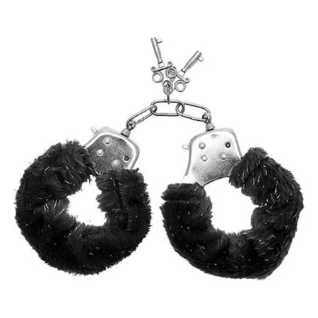 Cuffs S Pleasures Furry Black by S Pleasures, Handcuffs - Ref: S4001862, Price: 8,76 €, Discount: %