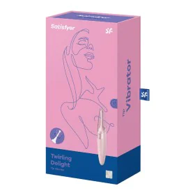 Vibrateur Clitoridien Courbe Satisfyer Rose clair Rose de Satisfyer, Vibromasseurs externes - Réf : S4004324, Prix : 27,67 €,...