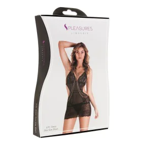 Conjunto de Lingerie S Pleasures Preto (Tamanho único) de S Pleasures, Conjuntos de lingerie - Ref: S4004719, Preço: 17,32 €,...