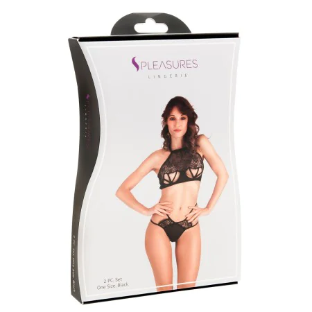 Conjunto de Lingerie S Pleasures Preto (Tamanho único) de S Pleasures, Conjuntos de lingerie - Ref: S4004724, Preço: 18,08 €,...