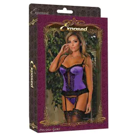 Corsetto Exposed Nero Lilla (S) di Exposed, Bustini e corsetti - Rif: S4005027, Prezzo: 24,74 €, Sconto: %