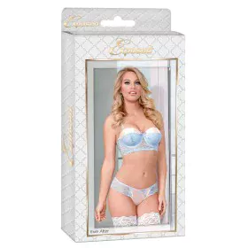 Ensemble de Lingerie Exposed Bleu Crème (S/M) de Exposed, Ensembles sexy - Réf : S4005108, Prix : 31,75 €, Remise : %