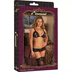 Conjunto de Lencería Exposed Negro (XXL) de Exposed, Conjuntos de lencería - Ref: S4005120, Precio: 35,37 €, Descuento: %