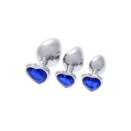 Plug Anal S Pleasures Argenté Bleu foncé de S Pleasures, Plugs anals - Réf : S4005905, Prix : 12,87 €, Remise : %