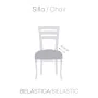 Custodia per Sedia Eysa BRONX Bianco 50 x 5 x 50 cm 2 Unità di Eysa, Fodere coprisedia per sala da pranzo - Rif: D1607680, Pr...