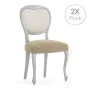 Housse de Chaise Eysa JAZ Beige 50 x 5 x 50 cm 2 Unités de Eysa, Housses de chaise de salle à manger - Réf : D1607686, Prix :...