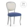 Housse de Chaise Eysa JAZ Bleu 50 x 5 x 50 cm 2 Unités de Eysa, Housses de chaise de salle à manger - Réf : D1607690, Prix : ...