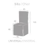 Funda para Silla Eysa VALERIA Gris 40 x 135 x 45 cm 2 Unidades de Eysa, Sillas de comedor - Ref: D1607702, Precio: 31,51 €, D...