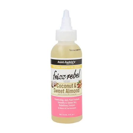 Huile dure Aunt Jackie's C&C Coconut & Sweet Almond Frizz Rebel (118 ml) de Aunt Jackie's, Huiles pour cheveux - Réf : S42563...