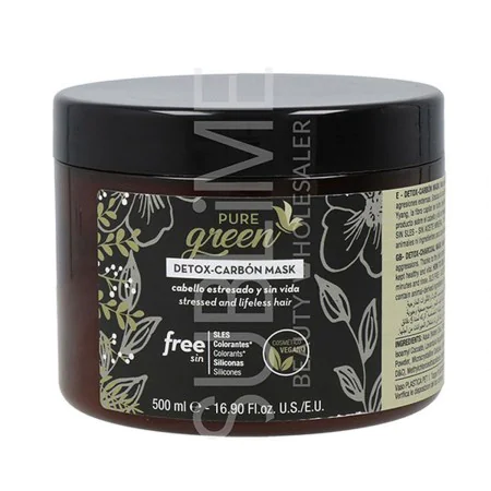 Mascarilla Capilar Pure Green Detox Carbon (500 ml) de Pure Green, Mascarillas - Ref: S4257703, Precio: 27,49 €, Descuento: %