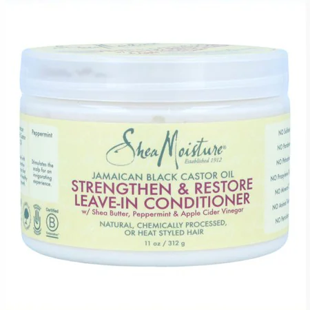 Après-shampooing Shea Moisture Jamaican Black Castor Oil Leave-In (312 g) de Shea Moisture, Après-shampooings - Réf : S425789...